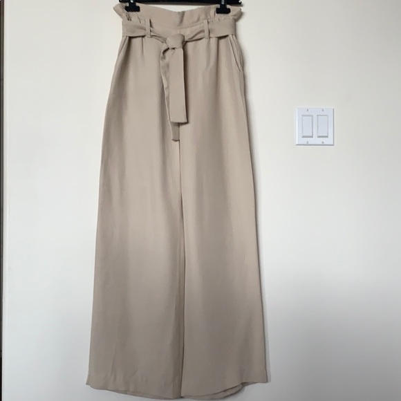 Maje Wide Leg Tie-Front Pants - Picture 1 of 3